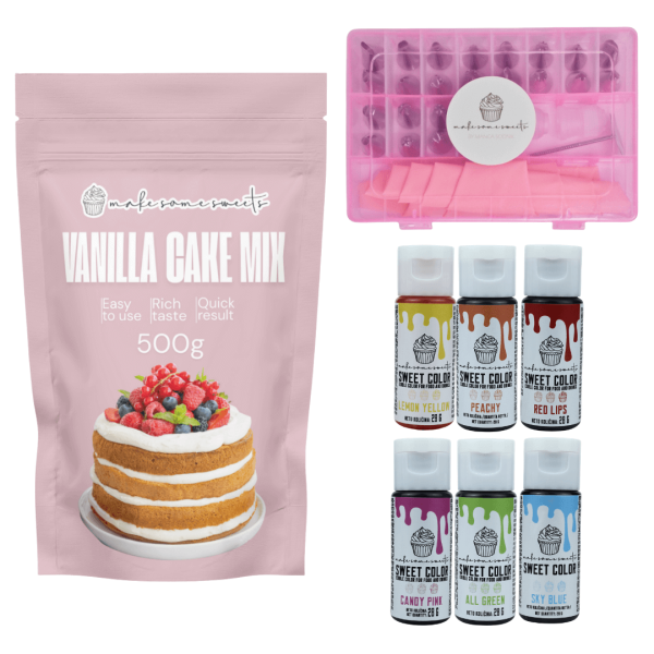 Set Torta Arcobaleno